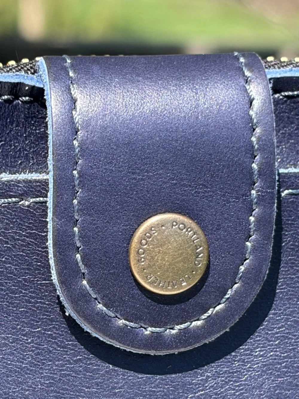 Sabrina Wallet Portland Leather Cowboy Blue NWOT